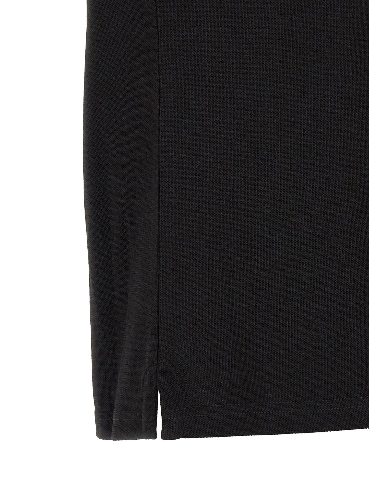 Moncler Black Cotton Polo Shirt