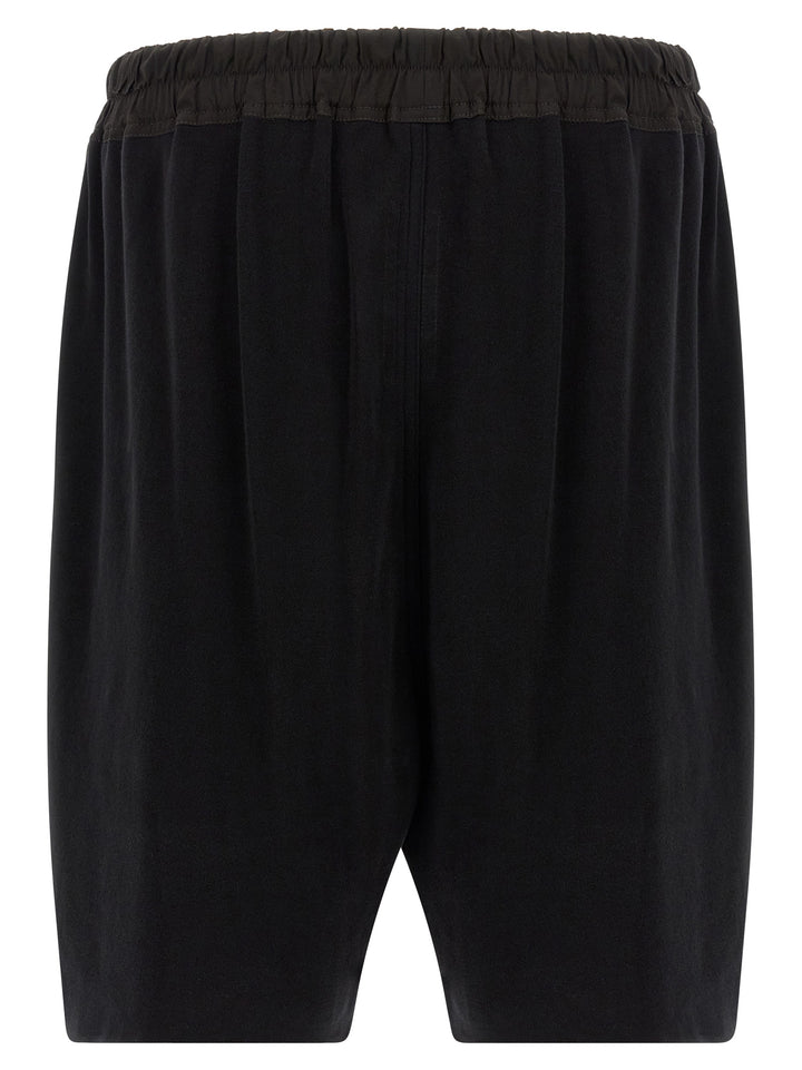 Rick Owens Black Cotton Bermuda Shorts