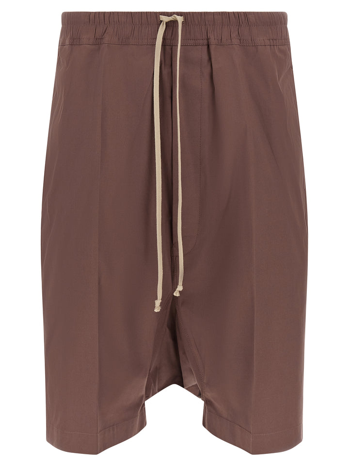 Rick Owens Brown Cotton Bermuda Shorts