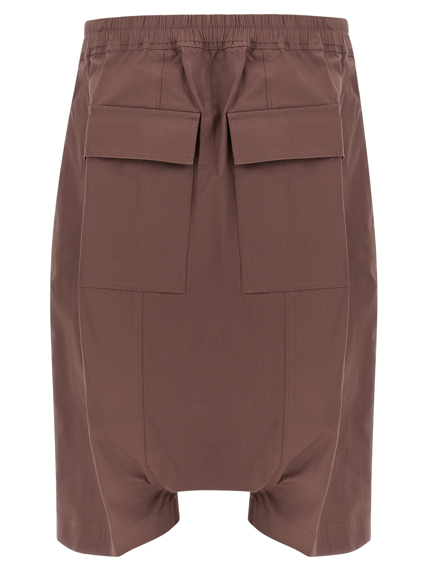 Rick Owens Brown Cotton Bermuda Shorts