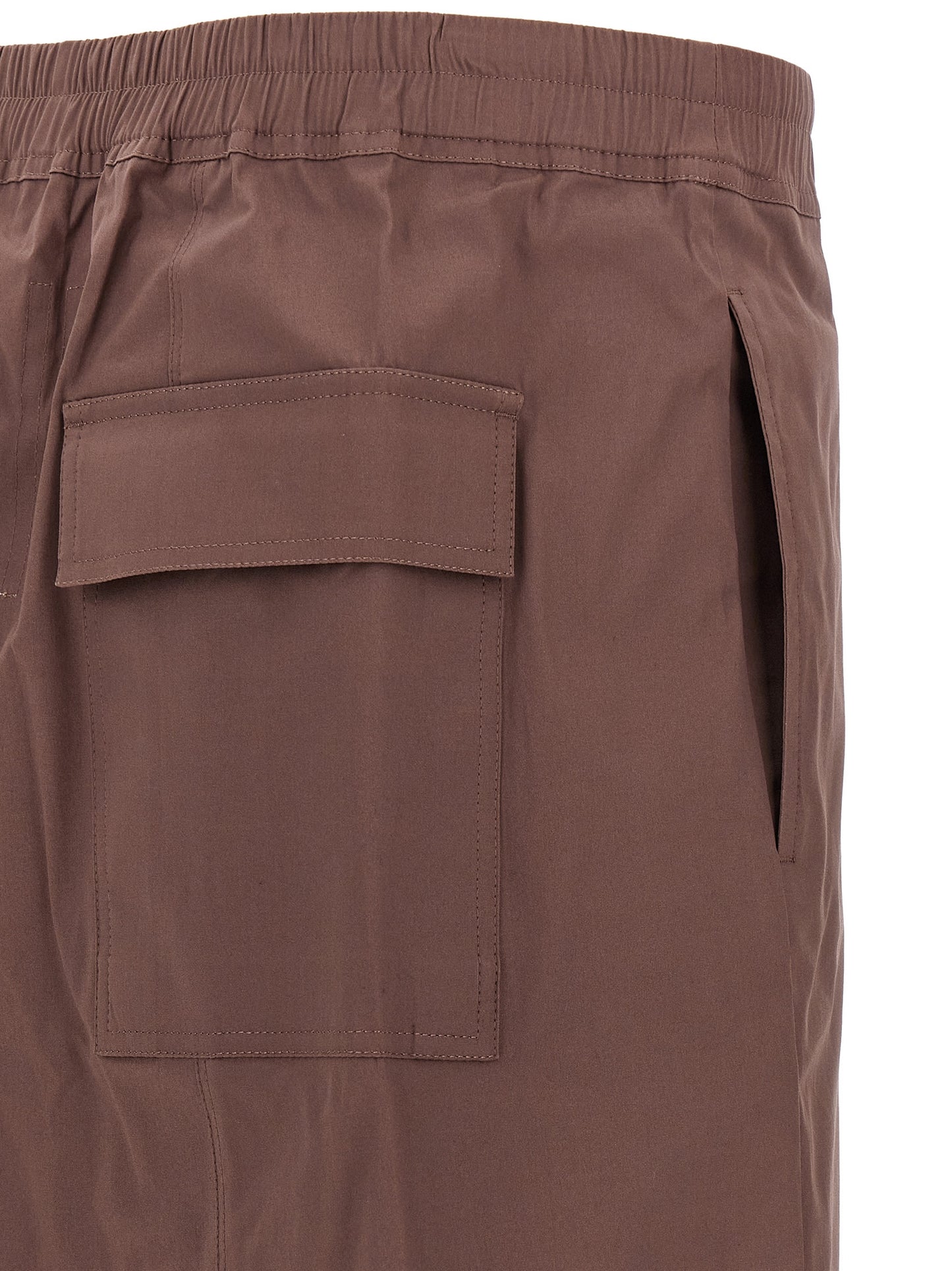 Rick Owens Brown Cotton Bermuda Shorts