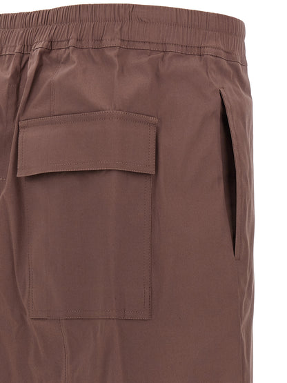 Rick Owens Brown Cotton Bermuda Shorts