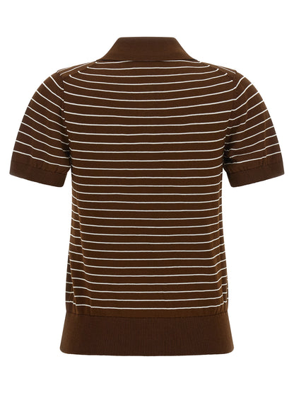 A.P.C. Brown Cotton Polo Shirt