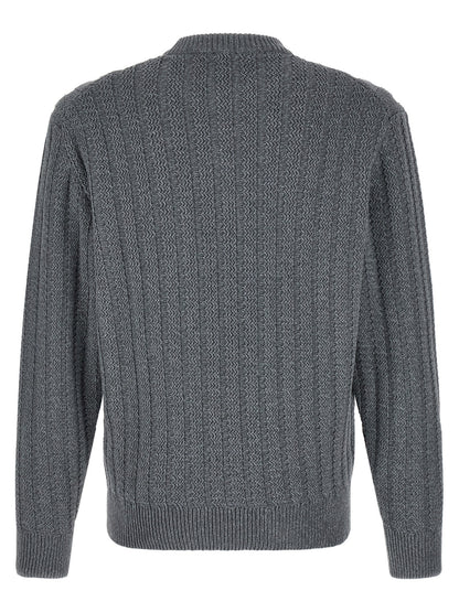 Hugo Boss Gray Cotton Cardigan