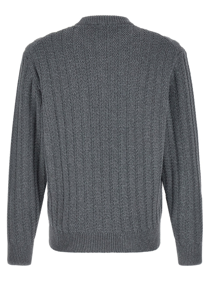 Hugo Boss Gray Cotton Cardigan