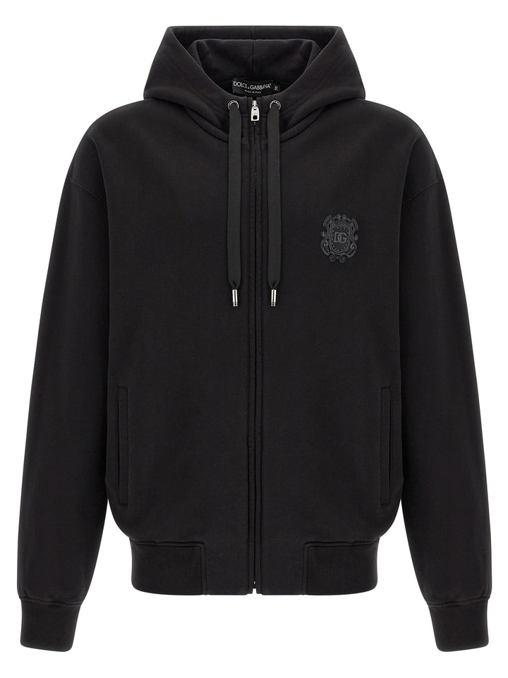 Dolce & Gabbana Black Cotton Sweatshirt
