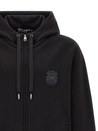 Dolce & Gabbana Black Cotton Sweatshirt