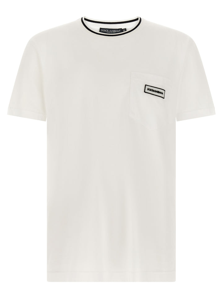 Dolce & Gabbana White Cotton T-Shirt