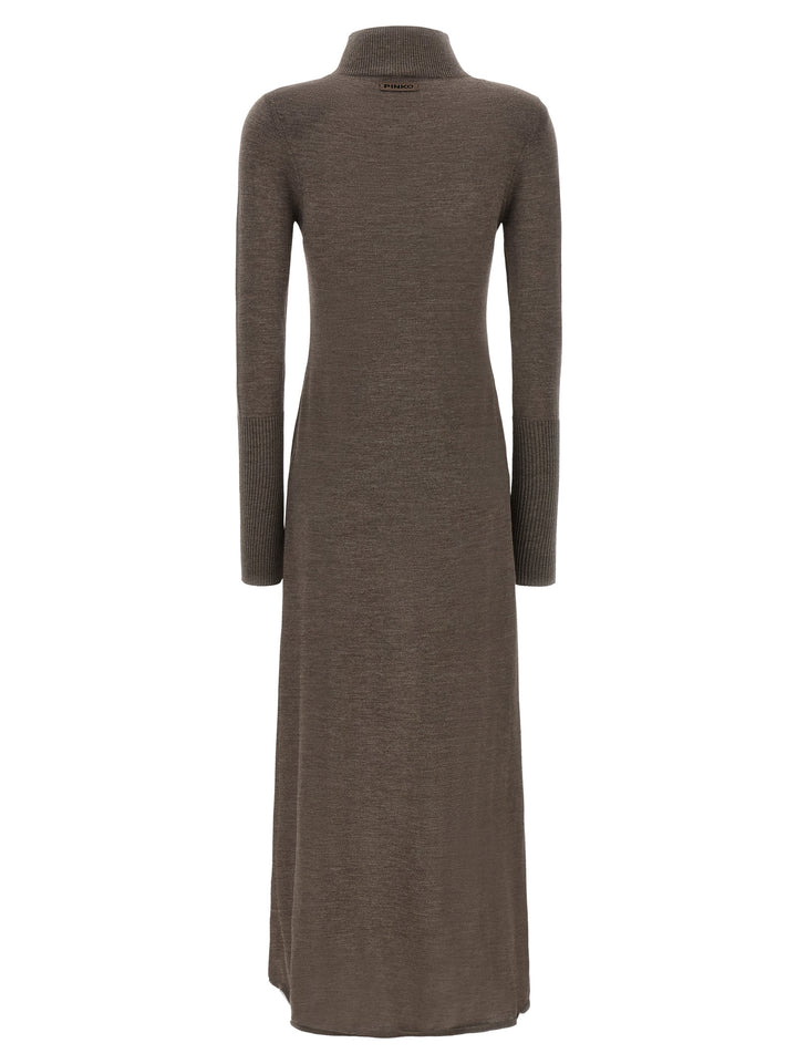 PINKO Beige Wool Long Dress