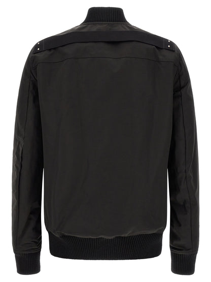 Rick Owens Black Nylon Bomber