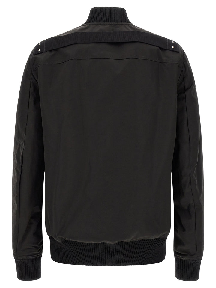 Rick Owens Black Nylon Bomber