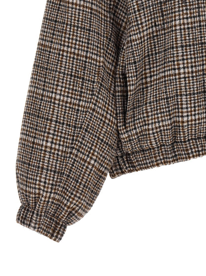 Brunello Cucinelli Brown Alpaca Leather Bomber