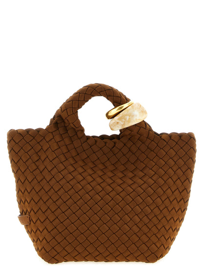NAGHEDI Brown Nylon Handbag