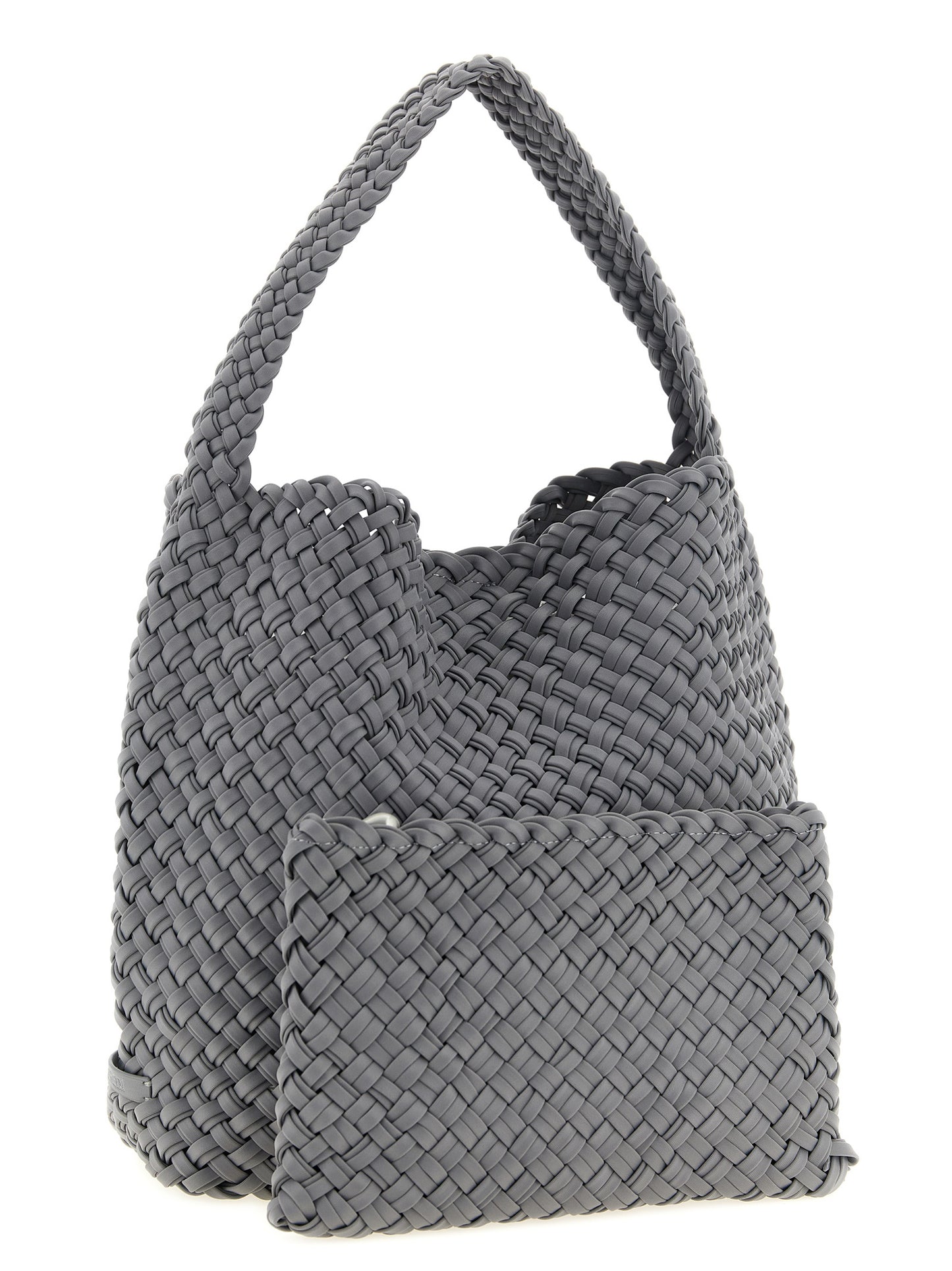 NAGHEDI Gray Nylon Shoulder Bag