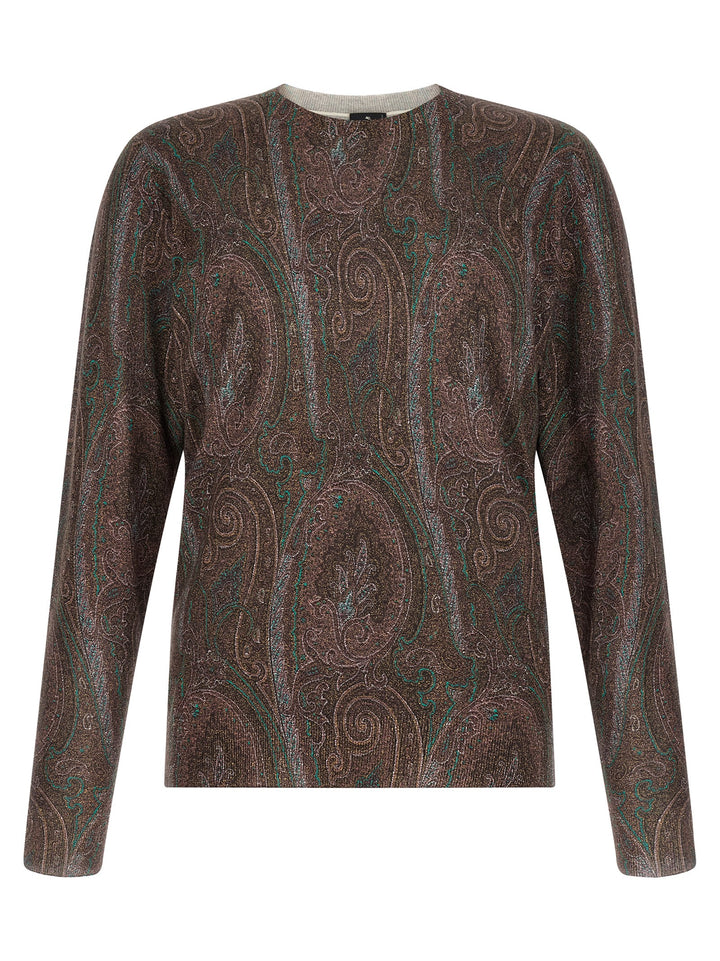 Etro Bordeaux Silk Cardigan