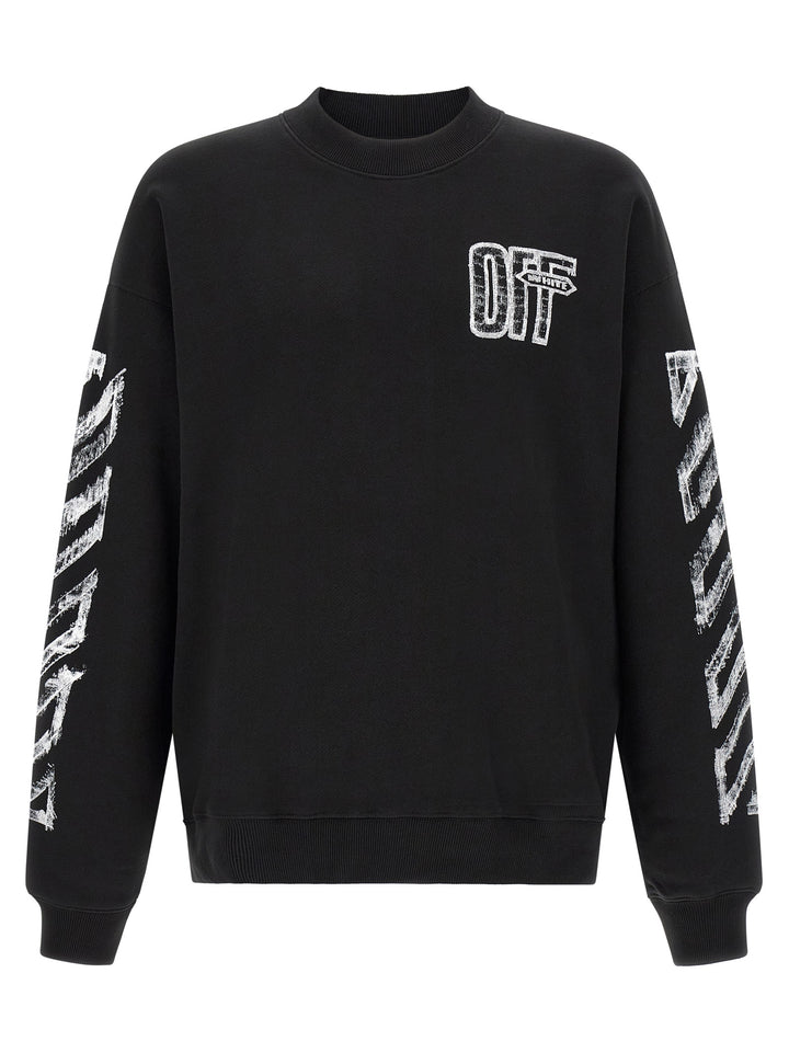 Off-White Black Cotton Sweatshirt