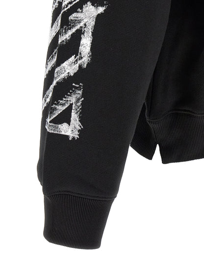 Off-White Black Cotton Sweatshirt