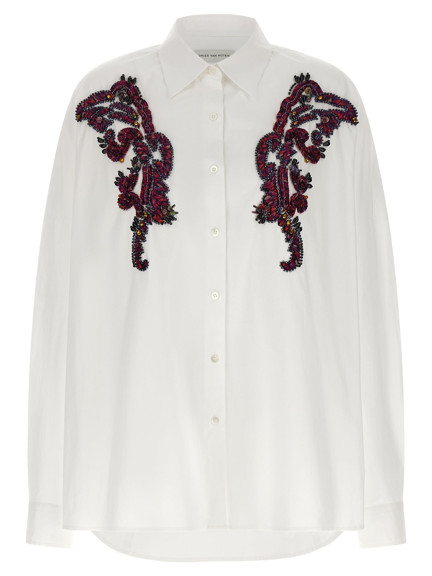 Dries Van Noten White Cotton Blouse