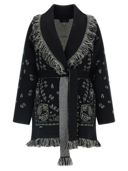 Alanui Black Cashmere Cardigan