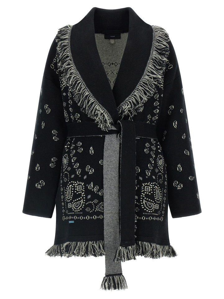 Alanui Black Cashmere Cardigan