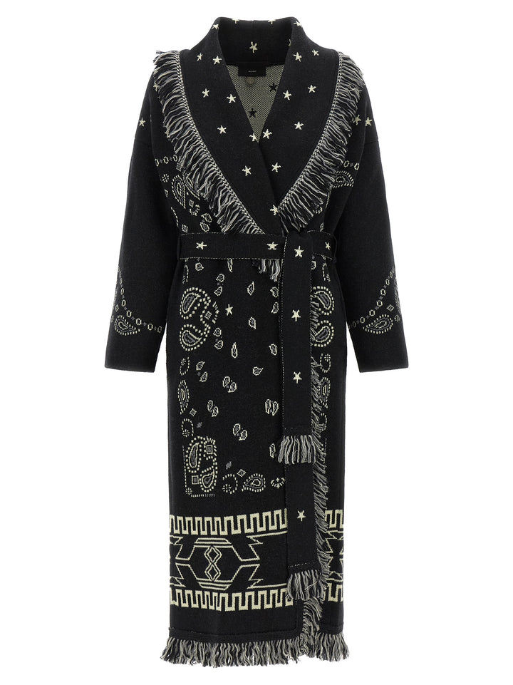 Alanui Black Virgin Wool Coat