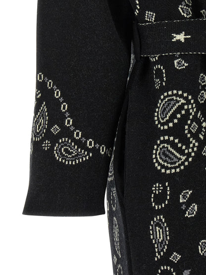 Alanui Black Virgin Wool Coat