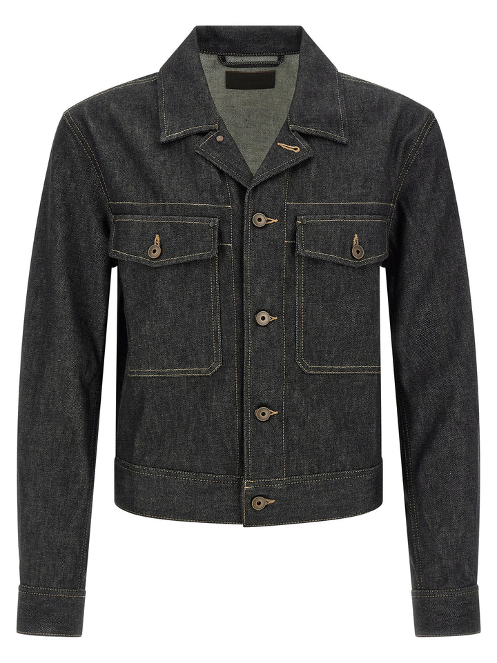 Lemaire Blue Cotton Denim Jacket