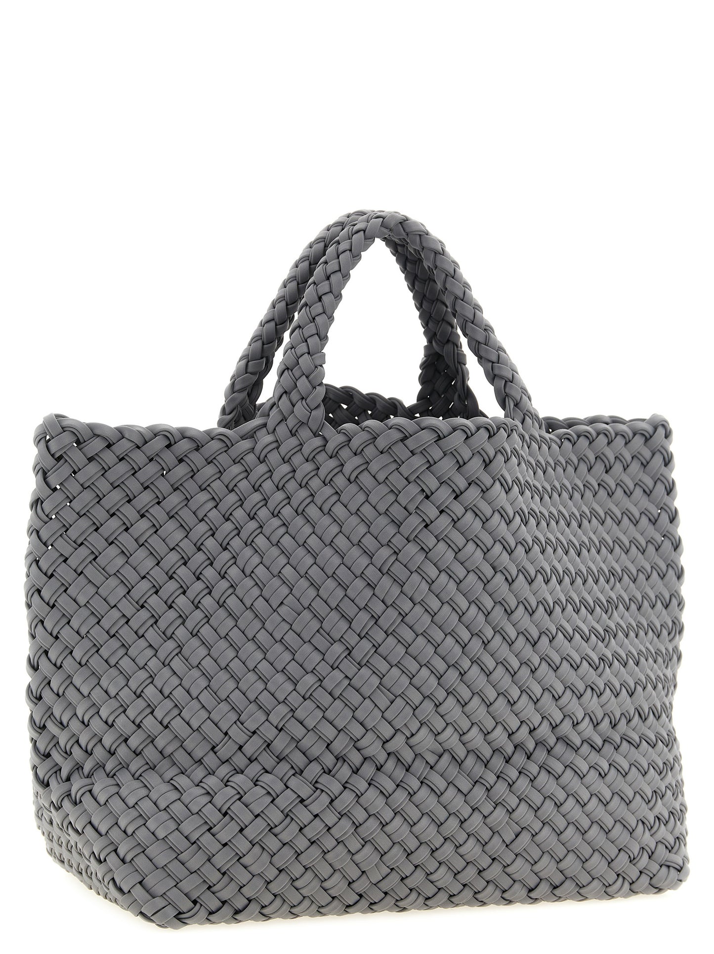 NAGHEDI Gray Nylon Tote Bag