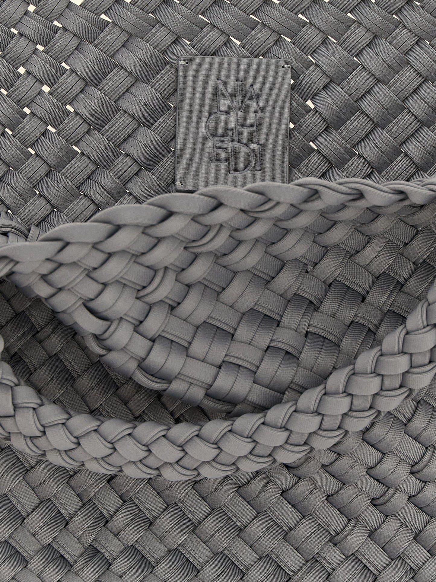 NAGHEDI Gray Nylon Tote Bag
