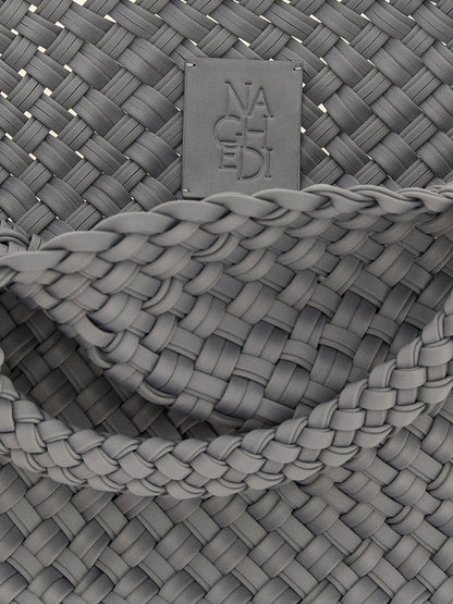 NAGHEDI Gray Nylon Tote Bag