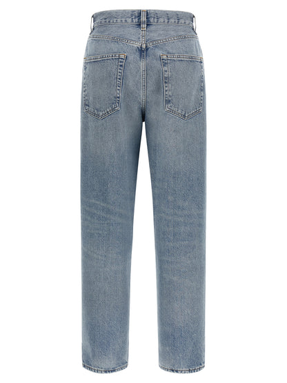 Agolde Blue Cotton Straight-Leg Jeans