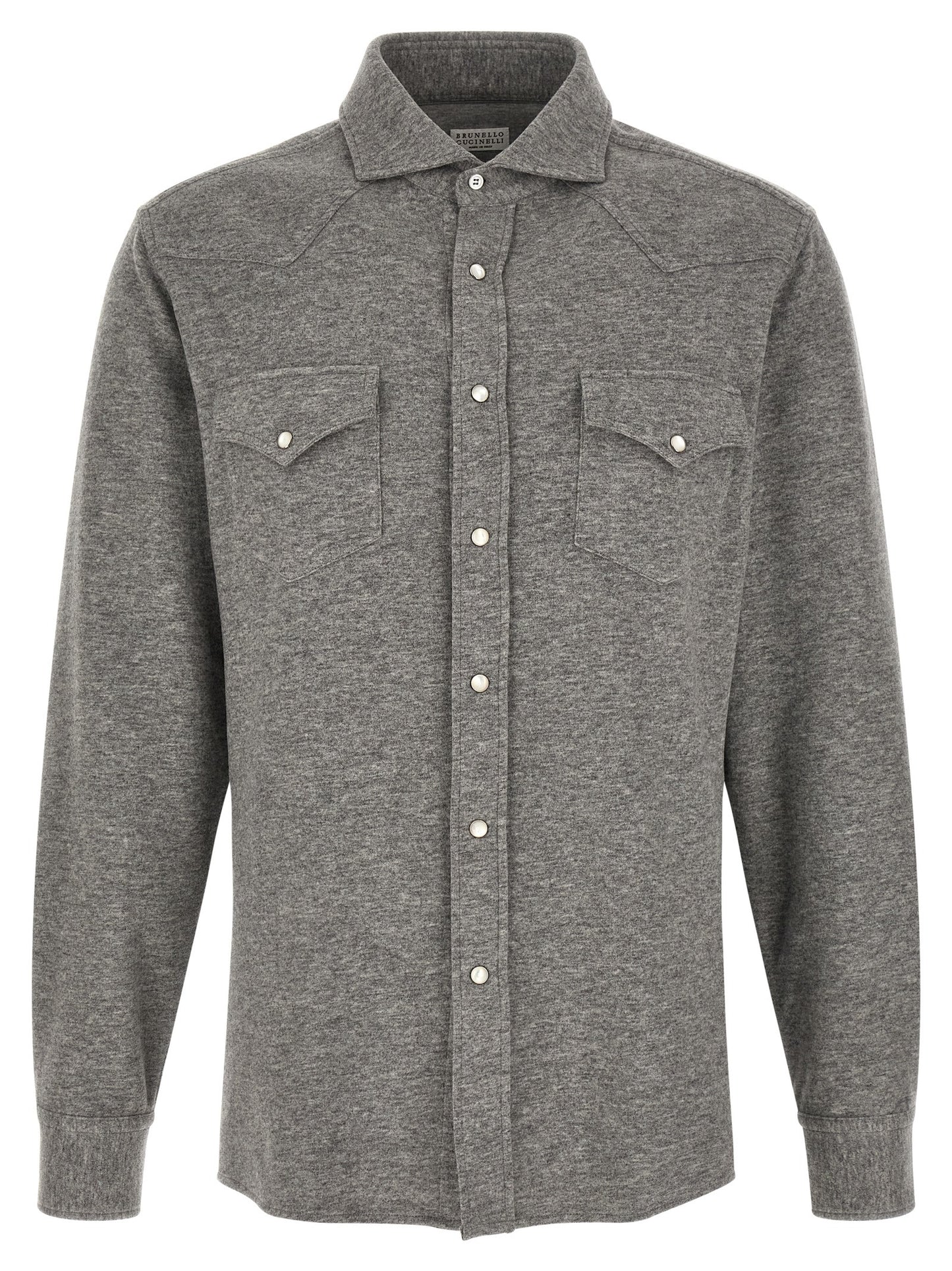 Brunello Cucinelli Gray Cashmere Blouse