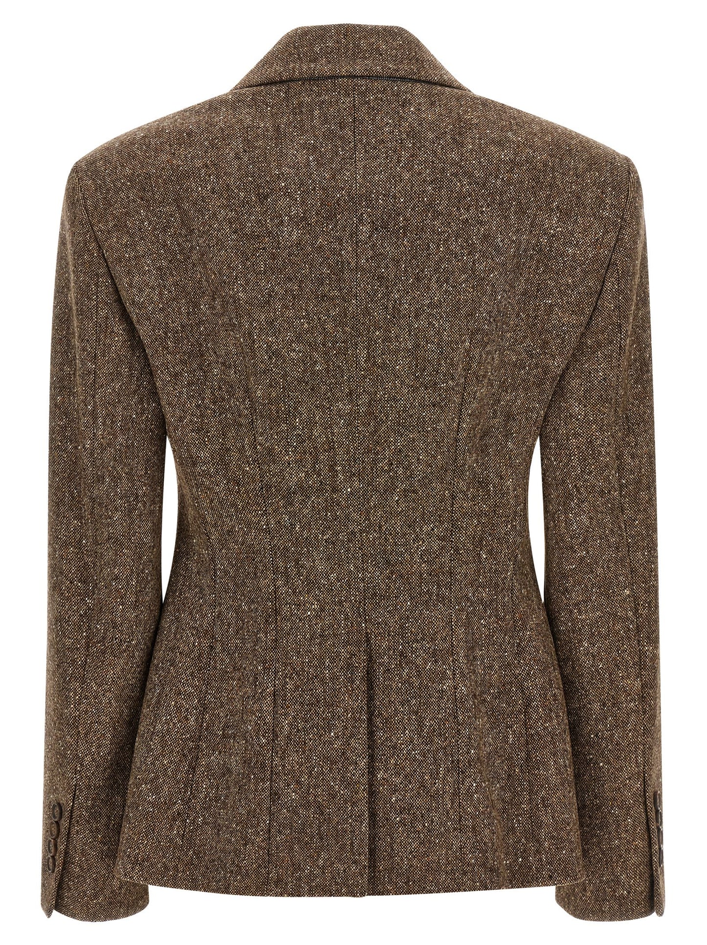 Brunello Cucinelli Brown Virgin Wool Blazer