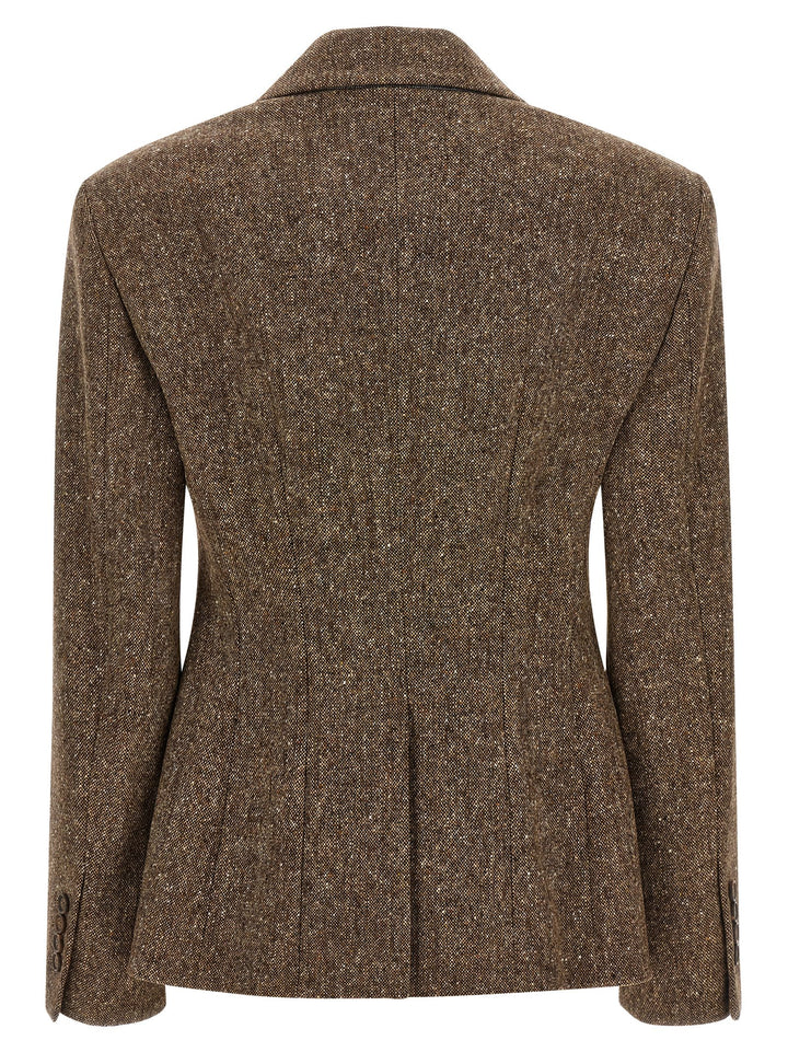 Brunello Cucinelli Brown Virgin Wool Blazer