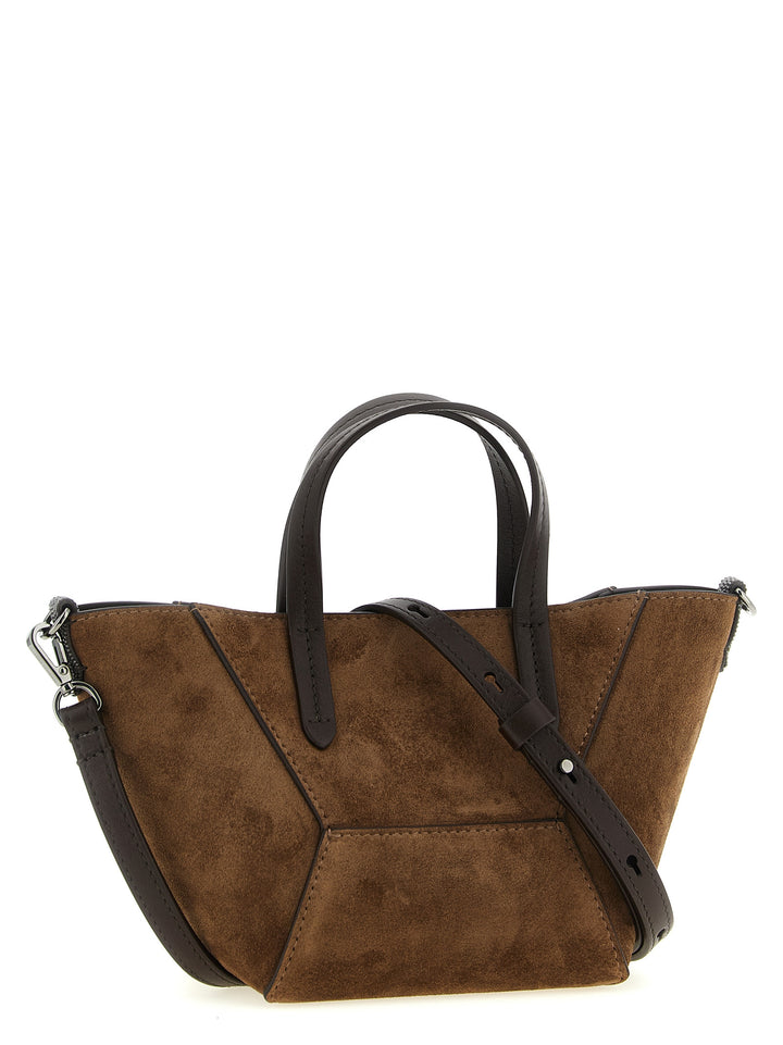 Brunello Cucinelli Brown Calfskin Handbag