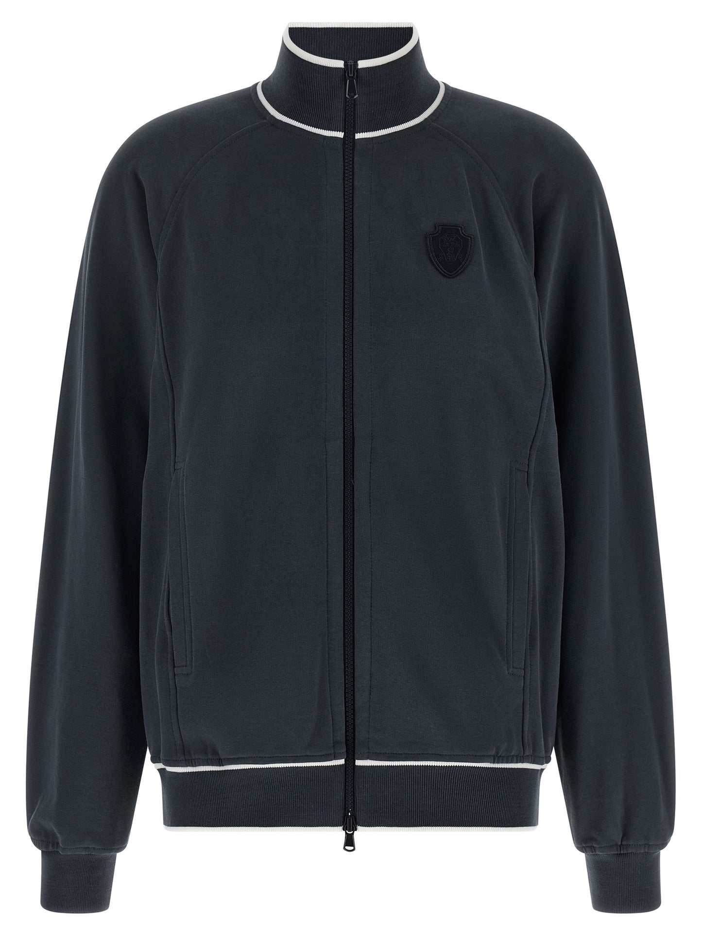 Brunello Cucinelli Blue Cotton Sweatshirt