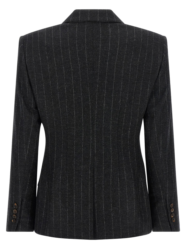 Brunello Cucinelli Gray Virgin Wool Blazer
