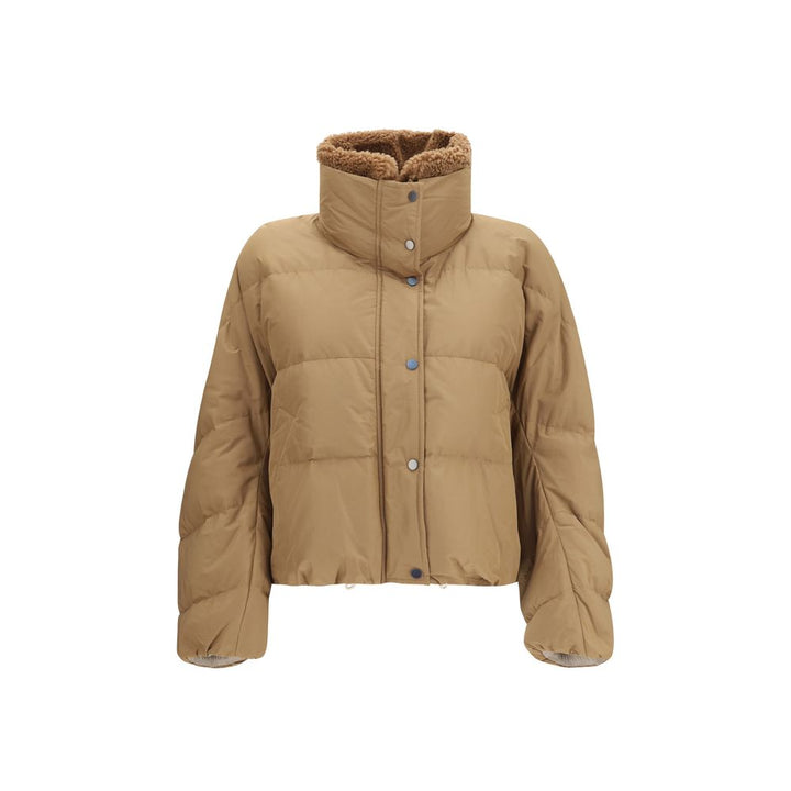 Brunello Cucinelli Beige Goose Down Full-Length Jacket