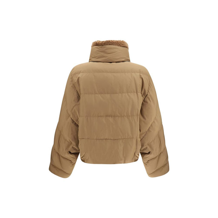 Brunello Cucinelli Beige Goose Down Full-Length Jacket