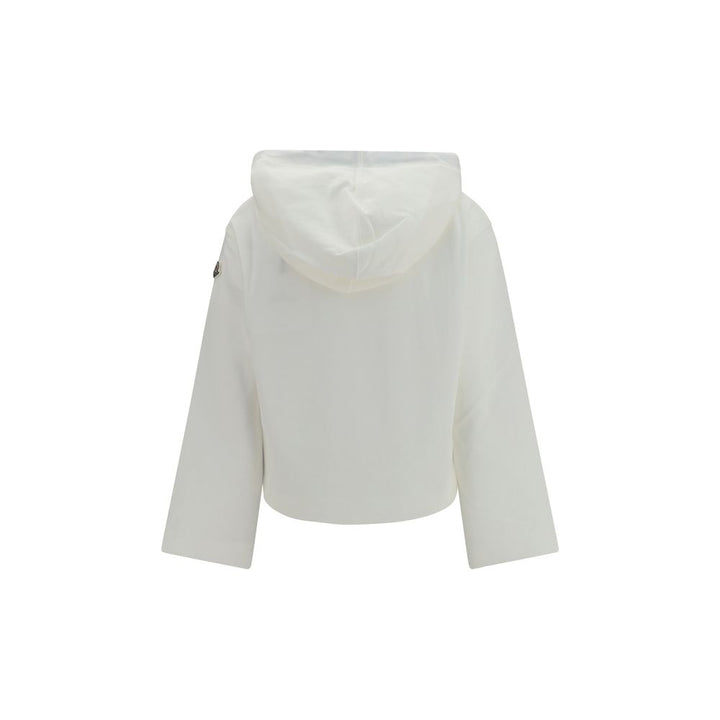 Moncler White Cotton Sweatshirt