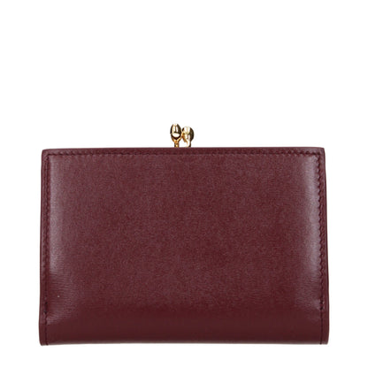 Jil Sander Red Leather Wallet