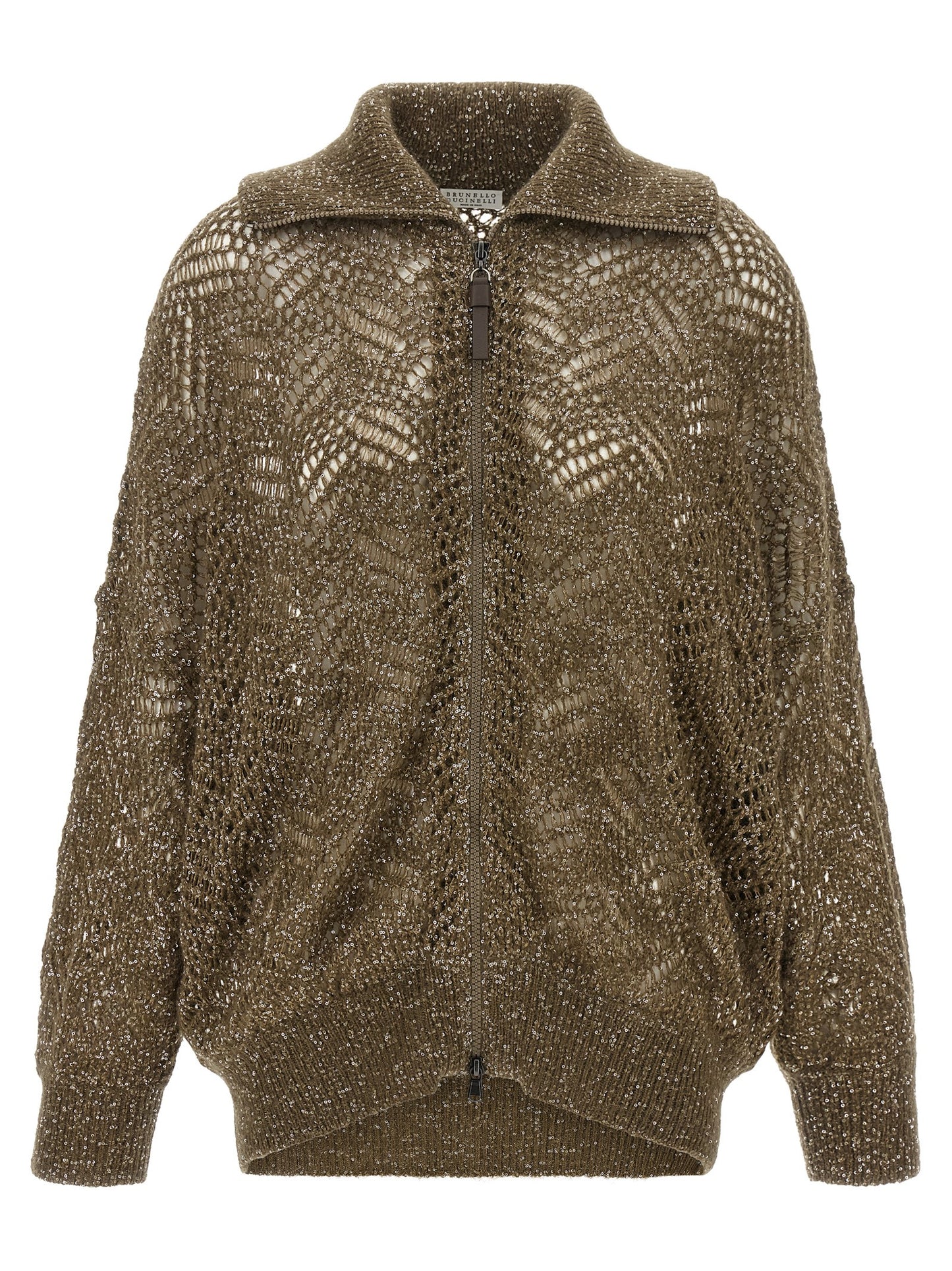Brunello Cucinelli Brown Polyamide Cardigan