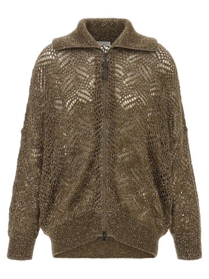 Brunello Cucinelli Brown Polyamide Cardigan