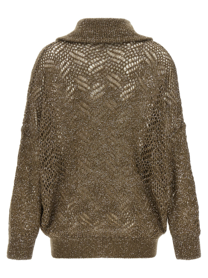Brunello Cucinelli Brown Polyamide Cardigan