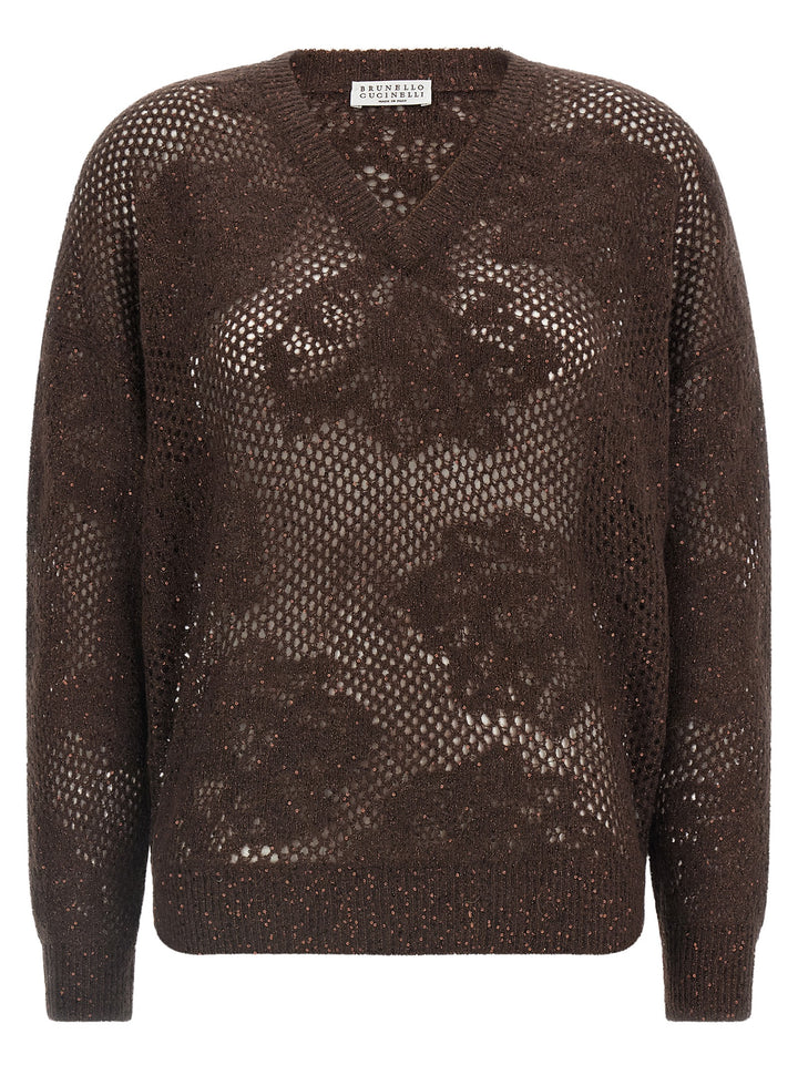 Brunello Cucinelli Brown Nylon Cardigan