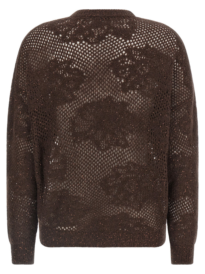 Brunello Cucinelli Brown Nylon Cardigan