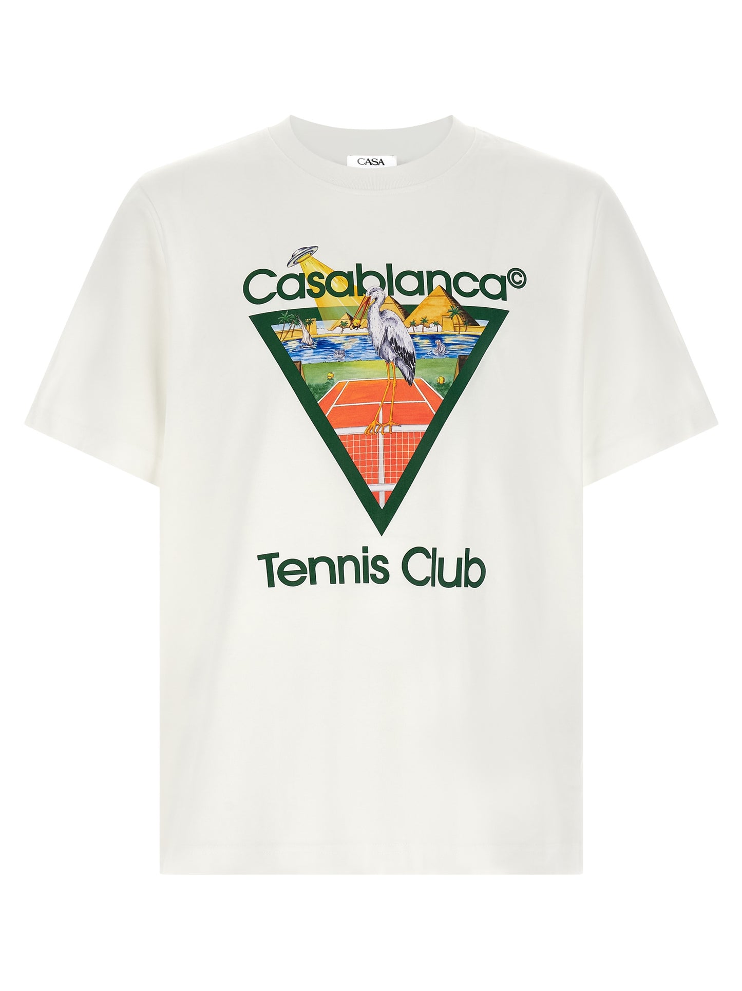 Casablanca White Organic Cotton T-Shirt
