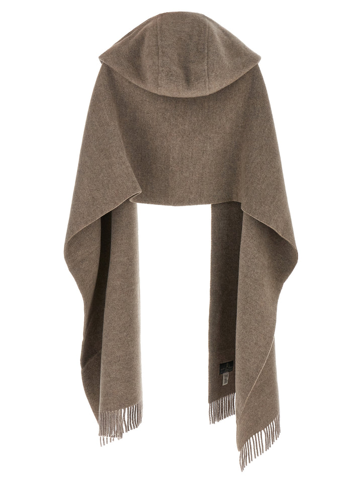 Brunello Cucinelli Brown Wool Scarf