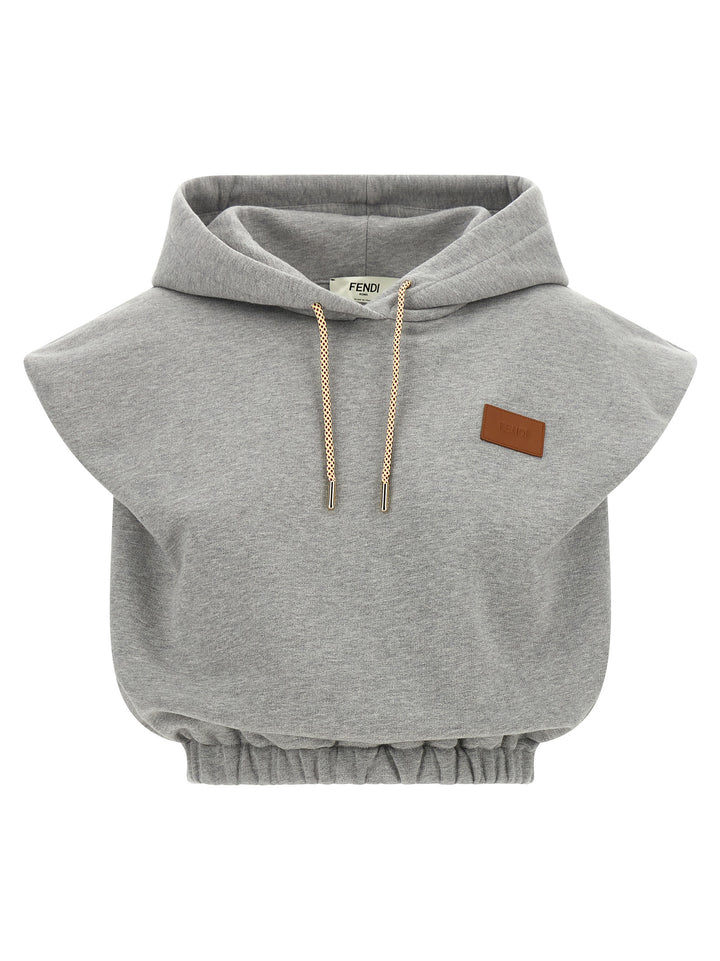 Fendi Gray Cotton Sweatshirt