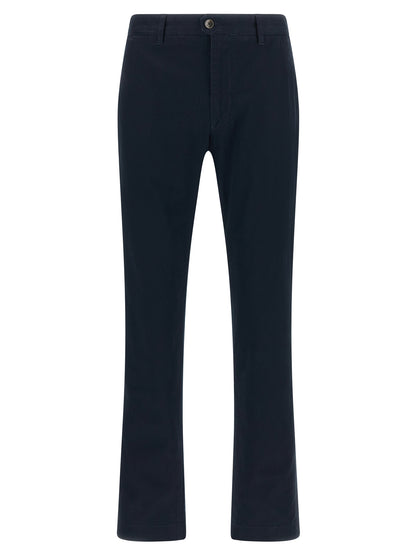 Incotex Blue Cotton Casual Pants